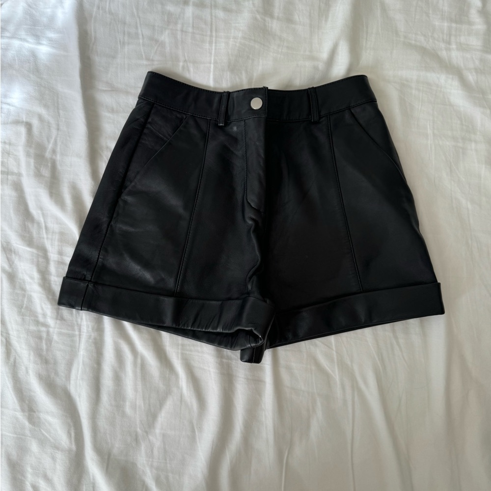 Maje High Waist Black Shorts